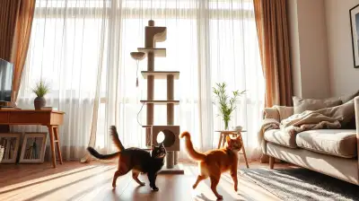 Katze kratzt und beißt