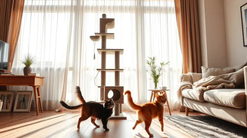 Katze kratzt und beißt