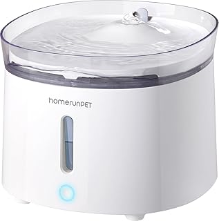 Homerunpet Katzenbrunnen mit Super leiser Kabelloser Pumpe, BPA-freier Trinkbrunnen für Katze, L…