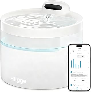 Katzenbrunnen Kabellos [96 Tage Akku] Trinkbrunnen für Katze mit Bewegungsmelder,BPA-Frei Katzen…