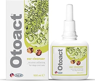 Otoact Ohrenreiniger für Hunde & Katzen | Sanfte Ohrreinigungslösung | Entfernt Ohrenschmalz & …