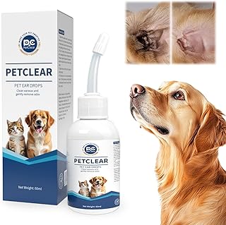 Ohrenreiniger hund Ohrenpflege für Hunde 60ml Ohrenreiniger stoppen Ohren Entzündungen und Juck…