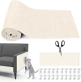 300cm×40cm Kratzmatte Katze Selbstklebend, Kratzschutz Sofa Katze, Trimmbare DIY Katzen Kratzmat…