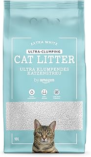 by Amazon weißes Ultra-Klumpstreu für Katzen 10L