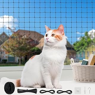 selizo Katzennetz Für Balkon, 2x3m Katzennetz Drahtverstärkt Ist Robust, Katzennetz Für Balkon…