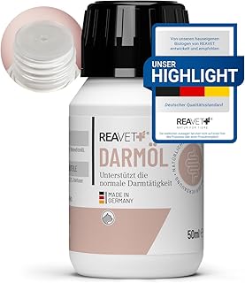 ReaVET Darmöl für Katzen 50ml I Verdauung, Darmflora I Sekundierend bei Verstopfung und Verdauu…