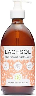 Lachsöl für Hunde und Katzen mit Omega 3 & 6 I 500ml norwegisches, natürliches Lachs-Öl aus A…