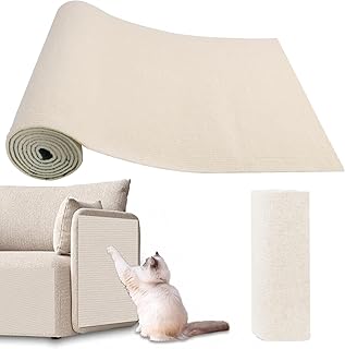 Selbstklebende Kratzmatte Katzen,AYSOW 40×300cm Kratzmatte für Katzen,DIY Kratzbretter Katze Wa…