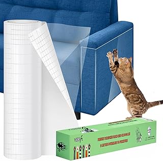 Kratzschutz Sofa Katze Transparent 4.1m x 31.5cm: TOOSOFt Katzen Kratzschutz Selbstklebend Tape E…