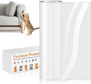Kratzfolie Katzen Selbstklebend, Katzen Kratzschut z Sofa Transparent(30cm x 5m), Kratzschutz Wan…
