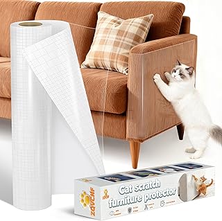 Katzen Kratzschutzfolie Transparent 43cm x 5m: ZQVCNF Selbstklebendes Anti-Kratz Tape für Sofa, …