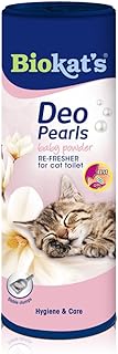 Biokat’s Deo Pearls Baby Powder – Streuzusatz mit Duft für Frische und feste Klumpen in der Katz…