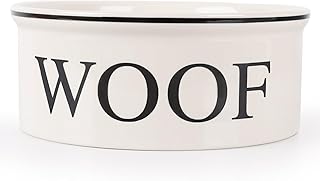 Hundenapf Keramik, 2,2L Erhöhter Fressnapf Wassernapf für Mittelgroße & Große Hunde, Futterna…