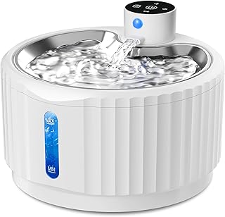 Katzenbrunnen, 2.8L Trinkbrunnen für Katze Kabellos, 4000mAh katzentrinkbrunnen mit bewegungsmel…