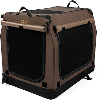 Hundebox TrendPet TPX75-Pro – Leichte, Faltbare Transportbox fürs Auto mit Aluminium Rahmen