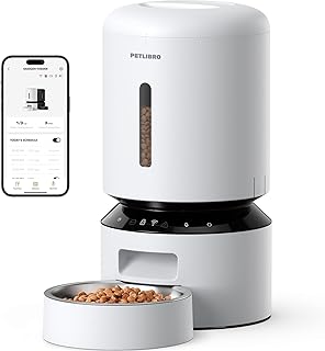 PETLIBRO 5L Futterautomat für Katze mit APP- 5G WiFi Futterspender für Hund, Sensor für niedri…