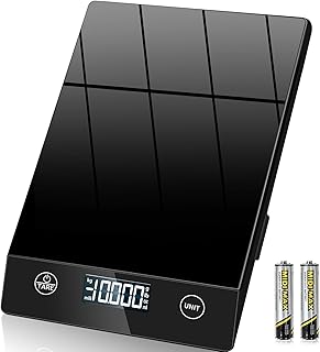 Letron Küchenwaage Digital 10KG Küchenwaagen Glas Digitale Waage Wasserdicht Elektronische Haus…