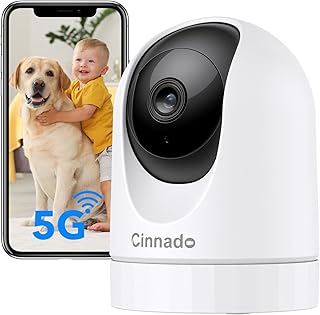 Cinnado 5MP Babyphone mit Kamera – 5G/2,4GHz Überwachungskameras Innen, WLAN Kamera Indoor, 360 …