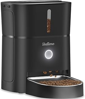 Balimo Futterautomat Katze 3L, Katzenfutter Automat mit Programmierbarem Timer, Futterautomat Hun…