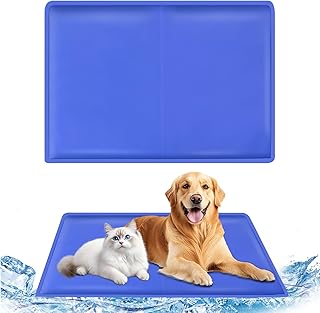 Kühlmatte Hund 65 * 50cm, Selbstkühlende Kühldecke Hund, Ungiftiges Gel Kühlmatte für Katzen…