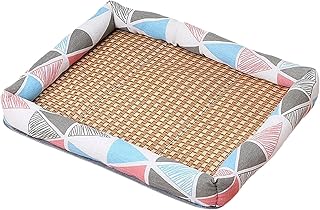 Pet Cooler Sommer Sommer Hitze Katzen und Hunde Nest Rattan Pad Square Cool Nest Vier Jahreszeite…