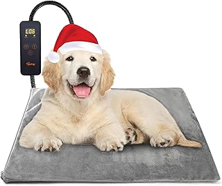 Toozey Katzen & Hund Heizmatte Innen 60 * 45cm, Timing & Temperatur Einstellbar Sicher Elektrisch…
