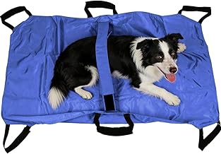 Hundetrage Tragehilfe Hund bis 60kg – Faltbare Ganzkörper-Tragehilfe mit 6 Griffen & Anti-Bite -…