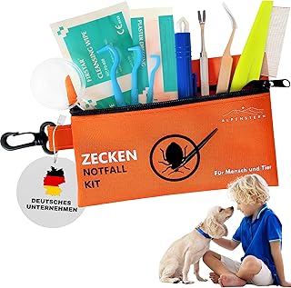 Zecken Entferner Kit – Für Tiere und Menschen – Zeckenentferner Hund Katze Kinder – Erste Hilfe …