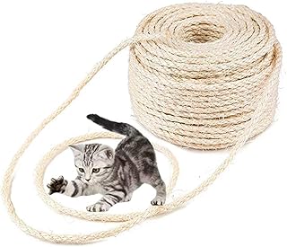 Sisalseil für Kratzbaum Kratzsaule Katzenbaum Katzen Natürlich Sisal Seil 6mm (6mm,10m)