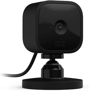 Blink Mini – Kompakte, smarte Plug-in-Überwachungskamera für innen, 1080p-HD-Video, Nachtsich…