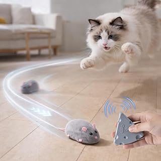 Pet Prime elektrische Katzenmaus, Mausspielzeug für Katze, Spielzeug Maus, Katzen interaktiv Spi…