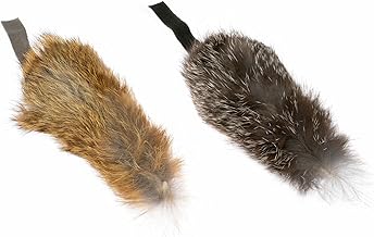 Katzenspielzeug Mäuse aus echtem Hasenfell – 2´er-Set – Perfekt für das Ausleben des Jagdi…