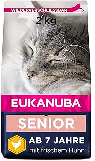 Eukanuba Senior Katzenfutter trocken – Premium Trockenfutter speziell auf die Bedürfnisse älter…