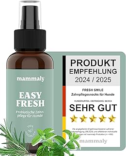mammaly Dentalspray für Hunde & Katzen – Zahnpflege in unter 2 Minuten – Perfekte Alternative zu…