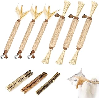Nepfaivy Katzenspielzeug Katzenminze Sticks 12 Stück – Matatabi Sticks Katzenminze Spielzeug fü…