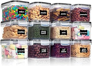 Vtopmart 0.8L Vorratsdosen Set, Müsli Schüttdose & Frischhaltedosen, BPA frei Kunststoff, luftd…