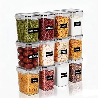 Vtopmart 1.6L Vorratsdosen Set, Müsli Schüttdose & Frischhaltedosen, BPA frei Kunststoff Vorrat…