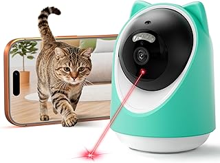 ASFSKY Katzen Kamera Pet Camera with App, Haustierkamera mit App Katzenkamera Heimtierkameras mit…