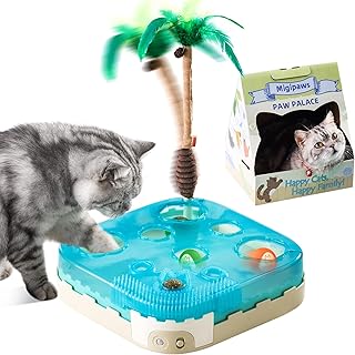 Migipaws 7-in-1 interaktives Katzenspielzeug – Das ultimative Spielzeug für Katzen mit Bewegun…