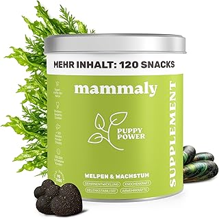 mammaly 11-in-1 Welpen Leckerlies mit Grünlippmuschel, DHA-Alge, Prä- & Probiotika, Calcium, Vi…