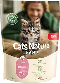 MERA Cats Nature Lachs Premium Kitten Trockenfutter für Katzen 400g | Getreidefrei & zuckerfrei …