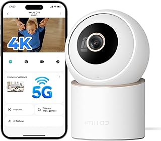 IMILAB 4K 8MP Innenkamera, 360° Überwachungskamera für Haustiere/Babys mit Xiaomi Home App, Ka…