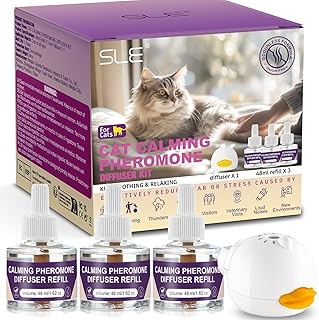 SLE Pheromone Katzen Diffusor Kit, Fördert Wohlbefinden & Verhaltensunterstützung, Calming Diff…