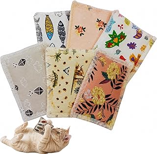 Kuschelkissen für Katzen mit Baldrian [6 Stück Sparpack] – Katzenspielzeug für Spiel, Entspa…