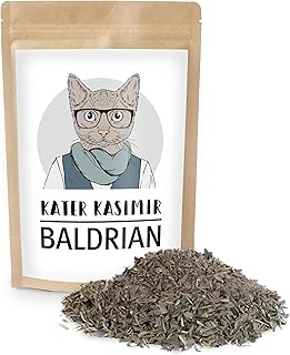 Kater Kasimir Loser Baldrian für Katzen (getrocknet) | Für Katzenspielzeug (Katzen Kissen, Katz…