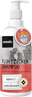 animigo Flohshampoo Hund & Katzen 500ml – Flohmittel mit Teebaumöl – Gegen Zecken, Flöhe & Juck…