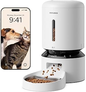 PETLIBRO 5L Futterautomat Katze mit 1080P Video – 5G WiFi Futterspender Hund mit APP & Nachtsicht…