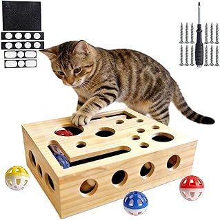 Katzenspielzeug, Interaktiv Katzenspielzeug Selbstbeschäftigung Puzzle Spielzeug Intelligenz, Kr…