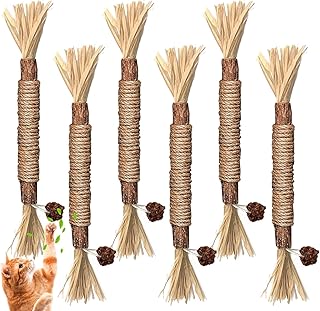 Simsky Katzenminze Sticks für Zahnpflege, 6 Stück, Kausticks für Katzen Zahnstein & Mundgeruch…
