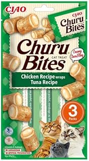INABA Churu Bites mit 40% Hühnerfleisch Leckerli Katze, Ohne Getreide, Ohne Zucker, Perfekt zum …